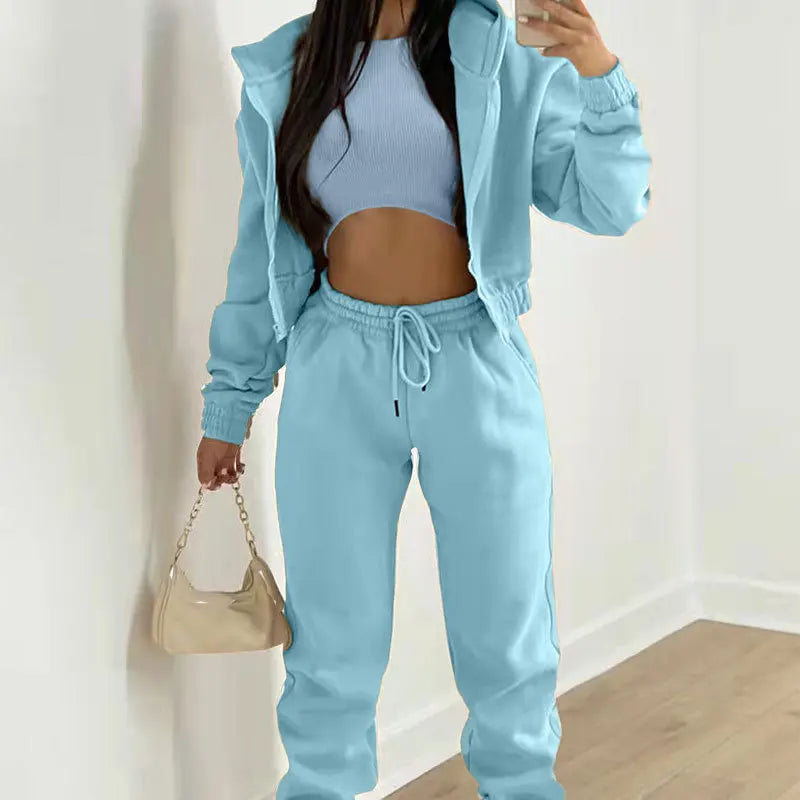 Women’s 3-Piece Hoodie & Jogger Set.