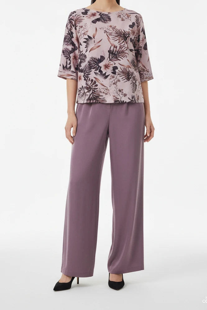 Women’s Plus Size Printed 2-Piece Set.